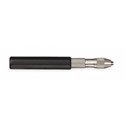 STARRETT Pin Vise: Pin Vise, 1.6 mm Max Size - mm, 0.03 in Min Size - Inch, PVC Coated Grip - Pin Vises