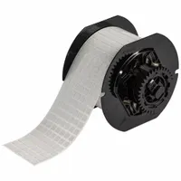 Pre-Cut Label Stock Roll: 1/4 in x 1/4 in, Acrylic, Permanent Adhesive, 20,000 Labels, Permanent (MPN B33-70-422)
