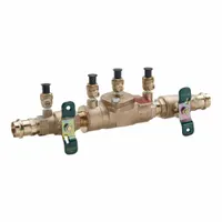 WATTS Double Check Valve Assembly: LF007, 1 in Pipe Size, Press x Press, 13.25 in Overall Lg, Bronze (MPN 1 LF007M1-QT-PRESS)