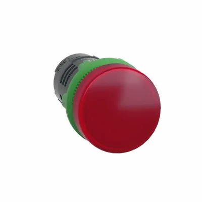 SCHNEIDER Pilot Light: 22 mm Panel Mounting Hole Dia, LED, Red - LED Indicator Pilot Lights