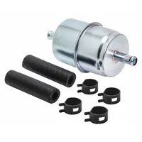 BALDWIN FILTERS Fuel Filter: In-Line, 1 15/16 in Outside Dia, Cellulose, (2) Hoses/(4) Clamps (MPN BF840-K1)