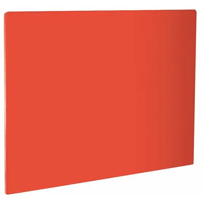 CRESTWARE Cutting Board: 20 in Overall Lg, 15 in Overall Wd, Red, Polyethylene - Cutting Boards