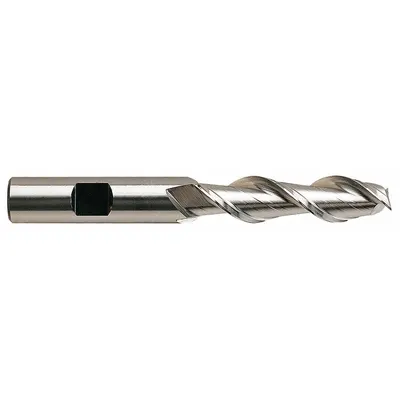 YG-1 Square End Mill: High Speed Steel, TiCN Coated, 2 Flute, 2" Mill Dia, 4" LOC - High-Speed Steel Square End Mills for Aluminum