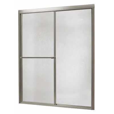 FOREMOST Shower Door: 44 in Min. Door Wd, 48 in Max. Door Wd, 70 in Overall Ht - Double-Sliding Shower Doors