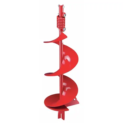 ECHO Earth Auger: 34 in Overall Lg, 10 in Overall Dia, Steel, Powder Coated - Earth Auger Bits