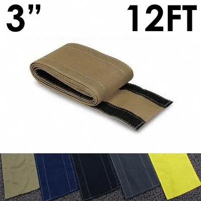 ELECTRIDUCT Cable protector: 3 in Overall Wd, 12 ft Lg, Nylon - Fabric Hook-and-Loop Cable Floor Covers