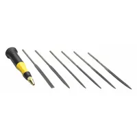 Needle File Set: Equaling/Half Round/Rectangular/Round/Square/Triangular, 5 1/2 in Lg, 15/64 in Wd (MPN 707476)