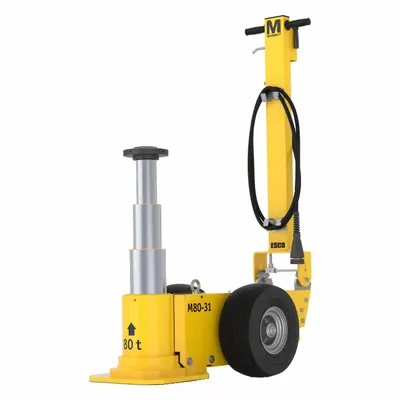 ESCO/EQUIPMENT SUPPLY Heavy Lifting Jack: Steel, Remote Control, Air/Hydraulic - High-Tonnage Wheeled Jacks
