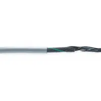 CHAINFLEX Control Cable: 18 AWG Conductor Size, 7 Conductors, PVC, Order by the Foot, Gray (MPN CF130US-07-07)