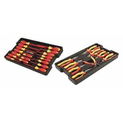 WIHA Insulated Tool Set: Insulated, 28 Total Pcs - Tool Sets with Tool Case