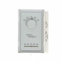 EMERSON Low Voltage Thermostat: Heat and Cool, Manual, A/B/G/O/RC/RH/W/Terminal Designations (MPN 1E56N-444)