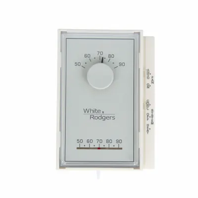 EMERSON Low Voltage Thermostat: Heat and Cool, Manual - Analog Thermostats