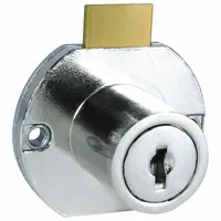 COMPX NATIONAL Deadbolt Lock: Keyed Alike, Vertical, Round, 1 1/2 in Body Ht, 1 3/4 in Body Wd (MPN C8703-C346A-3)
