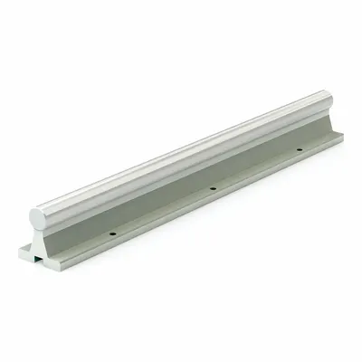 PBC LINEAR Linear Metric Shaft Assembly: 25 mm Shaft Dia, 600 mm Lg - Linear Support Rail & Shaft Assemblies