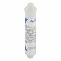 3M AQUA-PURE Inline Water Filter: 5 micron, 0.5 gpm, 10 3/8 in Overall Ht, 2 1/8 in Overall Dia (MPN 5617202)