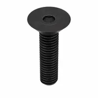 Socket Flat Head Screw: #10-32 Thread Size, 3/4 in Lg, Flat, Black Oxide, Alloy Steel, 100 PK (MPN 10F75KFC)