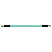 MURRELEKTRONIK Cordset: Cat5, M12 Male Straight x M12 Male Straight, 10 m Lg, TPE, Blue, A Coding, A (MPN 7700-48511-S4W1000)