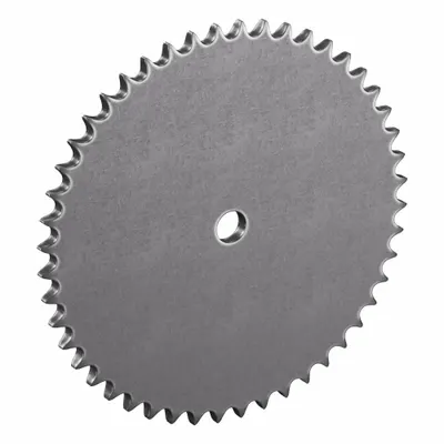 TRITAN Roller Chain Sprocket: No Hub, For Single Strands, 40, 48 Teeth, 7.645 in Pitch Dia - Size 40 Plain-Bore Roller Chain Sprockets