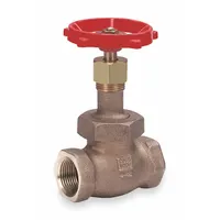 MILWAUKEE VALVE Globe Valve: For Gas/Oil/Steam/Water Media, Bronze, Z-Body, 3 in Pipe Size, Female (MPN 570 3")