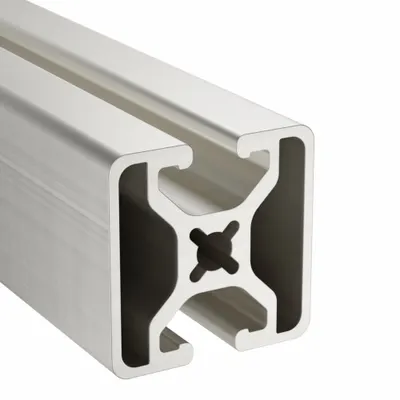 80/20 T-Slot Framing System: 15 Series, 10 ft Lg, 1 1/2 in x 1 1/2 in, Silver - Square Smooth Inch Profiles