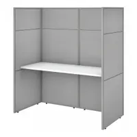 BUSH BUSINESS FURNITURE Modular Cubicle Workstation: 66 in Overall Ht, 61 in Overall Wd, White (MPN EODH260WH-03K)
