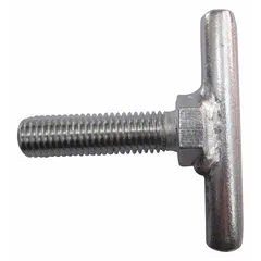T-bolt for use as a replacement or accessory component in lift tables and pallet positioners. Compatible with Drum Lifter and part number 29PH20. Suitable for securing or adjusting parts in material handling equipment.