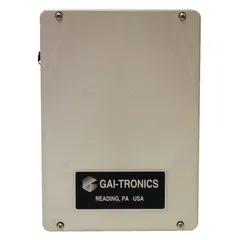 This battery enclosure is designed for use with public address speakers. It includes (4) washers for mounting. Suitable for industrial environments requiring backup power for PA systems.