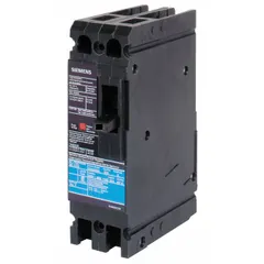 Siemens ED2-series molded case circuit breaker rated 80 A with a maximum AIR rating of 10kA at 240V AC. Features a fixed instantaneous trip and load-side lug terminal connection. Suitable for overcurrent protection in electrical distribution panels, branch circuits, feeder protection, and motor control centers.