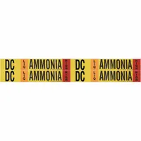 Pipe Marker: DC, LIQ, High, Fits 3/4 to 2 3/8 in Pipe O.D., 4 Pipe Markers, Without (MPN 90422)
