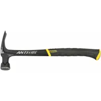 Straight Claw Hammer: Steel, Textured Grip, Steel Handle, 22 oz Head Wt, 16 in Overall Lg, Milled (MPN 51-167)