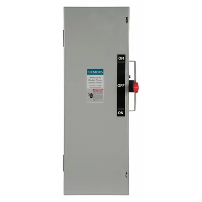 Siemens Safety Switch: Fusible, 30 A, Three Phase, 240V AC, Galvanized Steel - Fusible Safety Switches