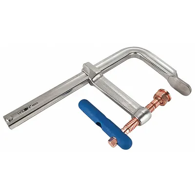 WILTON Bar Clamp: Extra Heavy Duty, Coated T Handle, 48 in Jaw Opening - Max, 7 in Throat Dp - Spatter-Resistant Bar Clamps