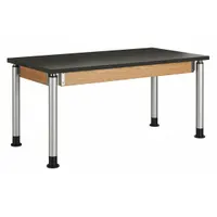 Table: 30 in Overall Wd, 41 in Overall Ht, 5 ft Overall Lg, ChemGuard, 500 lb Load Capacity, Black (MPN P8142BK)