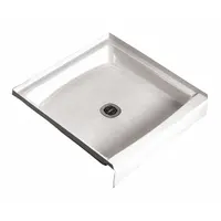 FIAT PRODUCTS Shower Base: Square, Single Threshold, Molded Stone, 42 in Overall Lg, 6 in Overall Ht (MPN 4242WL100)