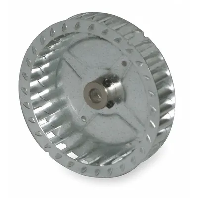 REVCOR Blower Wheel: Forward-Curved, 5 3/4 in Dia, 1 1/2 in W, CCW Closed End - Single-Inlet Forward-Curved Blower Wheels