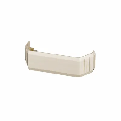 PANDUIT Surface Raceway: T-45, 2 3/8 in Wd, 1 1/4 in Ht, Plastic - Covers for Straight-Section Multichannel Raceways