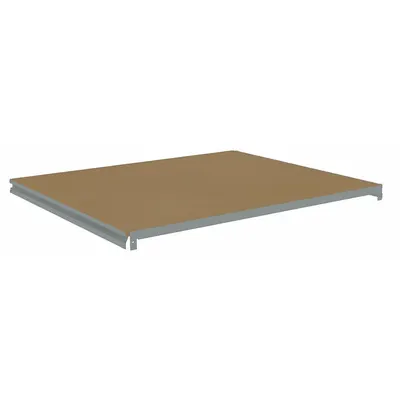 TENNSCO Shelf: 36 in x 36 in, 850 lb Load Capacity, Particleboard, Gray - Particleboard Decking Shelf Kits for Boltless Shelving