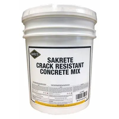 SAKRETE Concrete Mix: Crack Resistant, 50 lb Container Size, Pail - High-Performance Concrete Mix