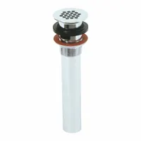 APPROVED VENDOR Grid: Brass, Chrome, 8 in Overall Ht, 1 1/4 in Overall Dia (MPN 35072)