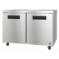 This HOSHIZAKI undercounter refrigerator offers 12 cu ft of cold storage with thermostatic control. It measures 33 5/8 inches high and 31 inches deep, and is Energy Star Compliant for reduced energy consumption. Suitable for commercial kitchens, bars, and foodservice operations where space-saving undercounter refrigeration is needed