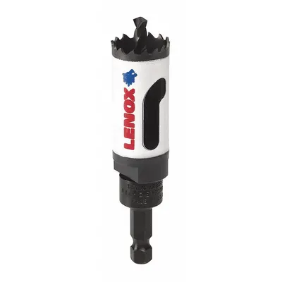 LENOX Hole Saw: 1 in Saw Dia., 4/5 Teeth per Inch, 1 7/8 in Max. Cutting Dp - Multi-Material-Cutting Hole Saws with Attached Arbor