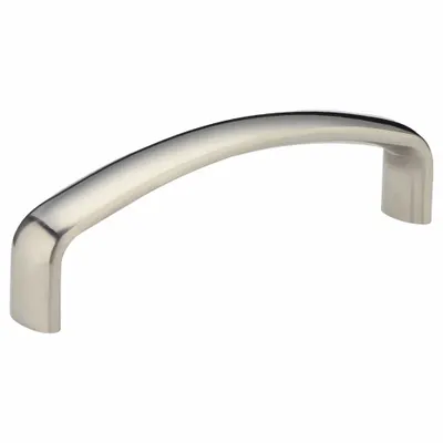 SUGATSUNE Pull Handle: Threaded Holes, Stainless Steel, Silver, #8-32 Screw Size - Standard Pull Handles