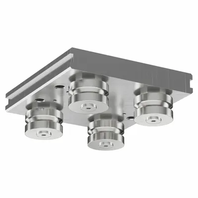 HEPCOMOTION Carriage: For 20 mm Rail Wd, Roller, GV3 Std Carriage, 22.4 mm Carriage Ht - HepcoMotion GV3 Roller Carriages