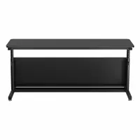 VERSADESK Standing Desk: Black, Wood, 72 in Overall Wd, 24 in Overall Dp, 36 in Max Desktop Ht (MPN CTL7224-BB)