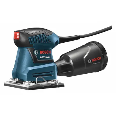 BOSCH Corded Sheet Sander: 1/4 Sheet, Adhesive-Backed/Clamp, Palm Grip, Fixed Speed - Corded Sheet Sanders