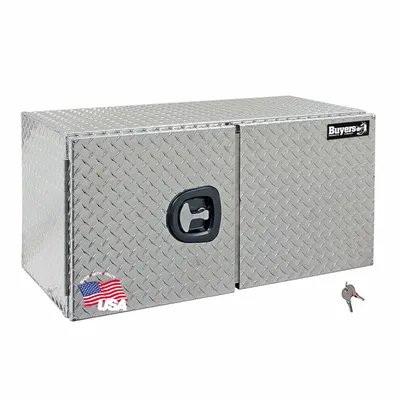 BUYERS PRODUCTS Underbody: Underbody Truck Box, Double Barn Doors Door, 18 in Overall Dp - Double Barn-Door Boxes