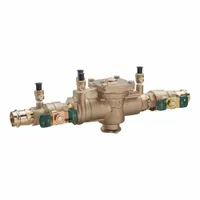 WATTS Reduced Pressure Zone Assembly: LF009, Std Configuration, Bronze, 1/2 in Pipe Size, Press (MPN 1/2 LF009-QT-PRESS)
