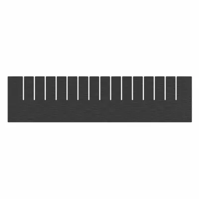 QUANTUM STORAGE SYSTEMS Divider: 20 in x 5 in, Plastic, Conductive, 2TB33 - ESD Divider Box Dividers