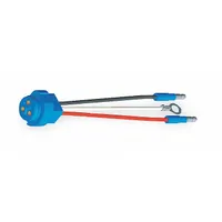 GROTE Pigtail: Slim-Line 0.18 in Male Bullet/Ring Terminal/Straight Male Pin, 3 Wires, 7 in Wire Lg (MPN 66841)