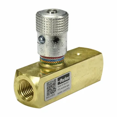 Parker Flow Control Valve: 40 gpm Max Flow Rate, 1 in NPT, 1 in NPT, 500 psi Max Pressure - General Purpose Flow Control Valves